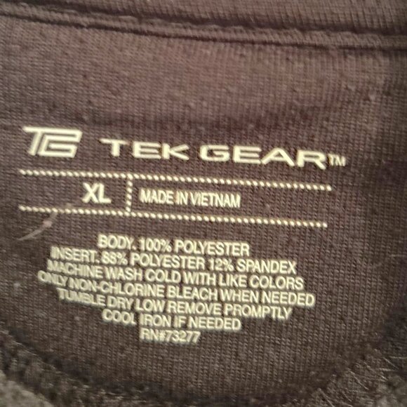 Tek Gear women's full zip jacket - gray space dye w/black insert - Picture 3 of 8